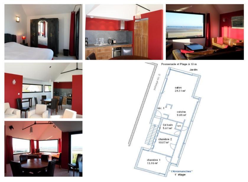 Gites " Arromanches" Ou "Bord De Mer Pmr" 2 Chambres En Front De Mer A Asnelles , 3Km D'Arromanches, 10Km De Bayeux 外观 照片